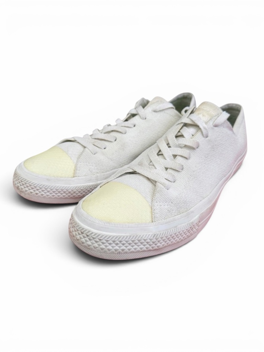 Converse All Star Knit Low Top Sneakers Off White Mens‎ 9.5 Womens 11.5